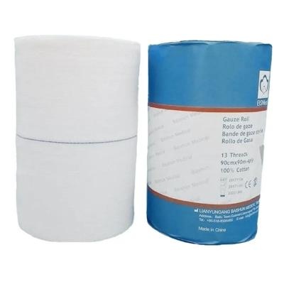 ประเทศจีน OEM Hospital Medical 36 X 100 Yards 4ply Absorbent Medical 100% Cotton Gauze Roll Factory Sale ผู้ผลิต
