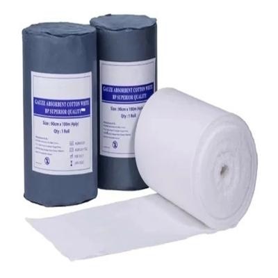 ประเทศจีน Medical Sterile Gauze Roll With X Ray 21'/30'/40' Yarn 100% Cotton Medical Consumbles Hydrophile Gauze Roll ผู้ผลิต
